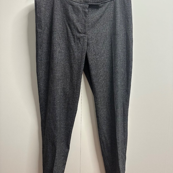 Anne Klein Black White Micro Houndstooth Ankle Pants Size 12 - Picture 3 of 7